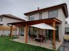 CONSTRUCCION DE COBERTIZO PINO OREGON CON TERRAZA DE HORMIGON Y PORCELANATO – CHICUREO LAS CALANDRIAS